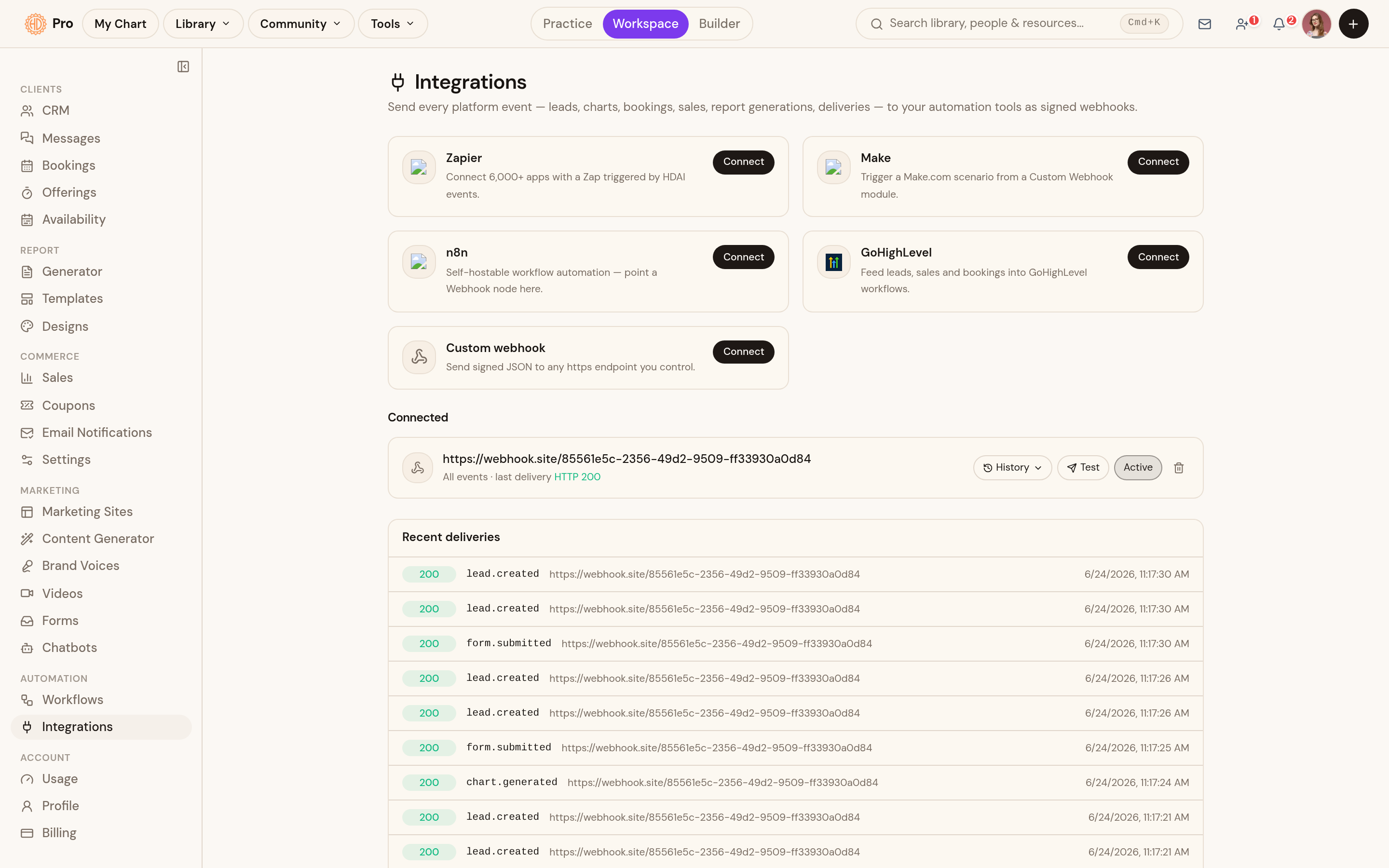 Integrations: Zapier, n8n and GoHighLevel